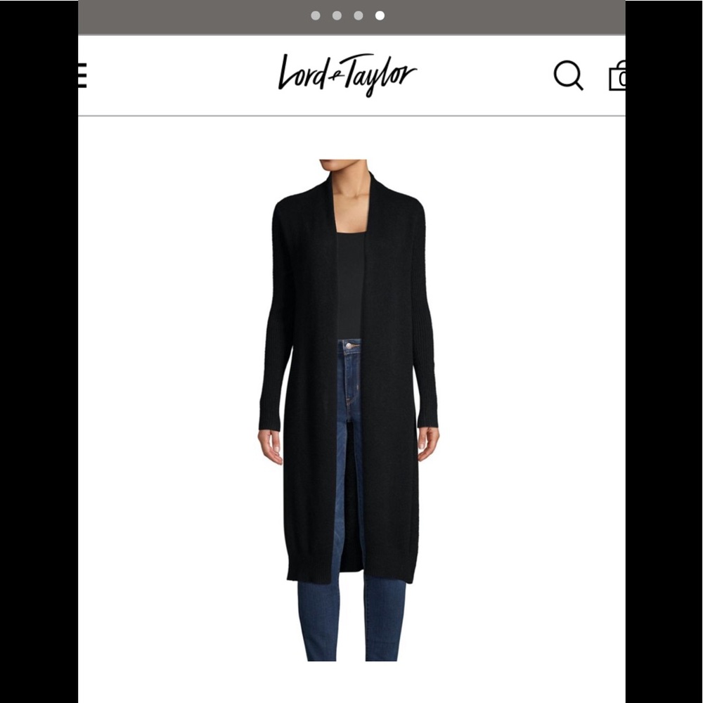 NWT Lord and Taylor Long Cashmere Cardigan